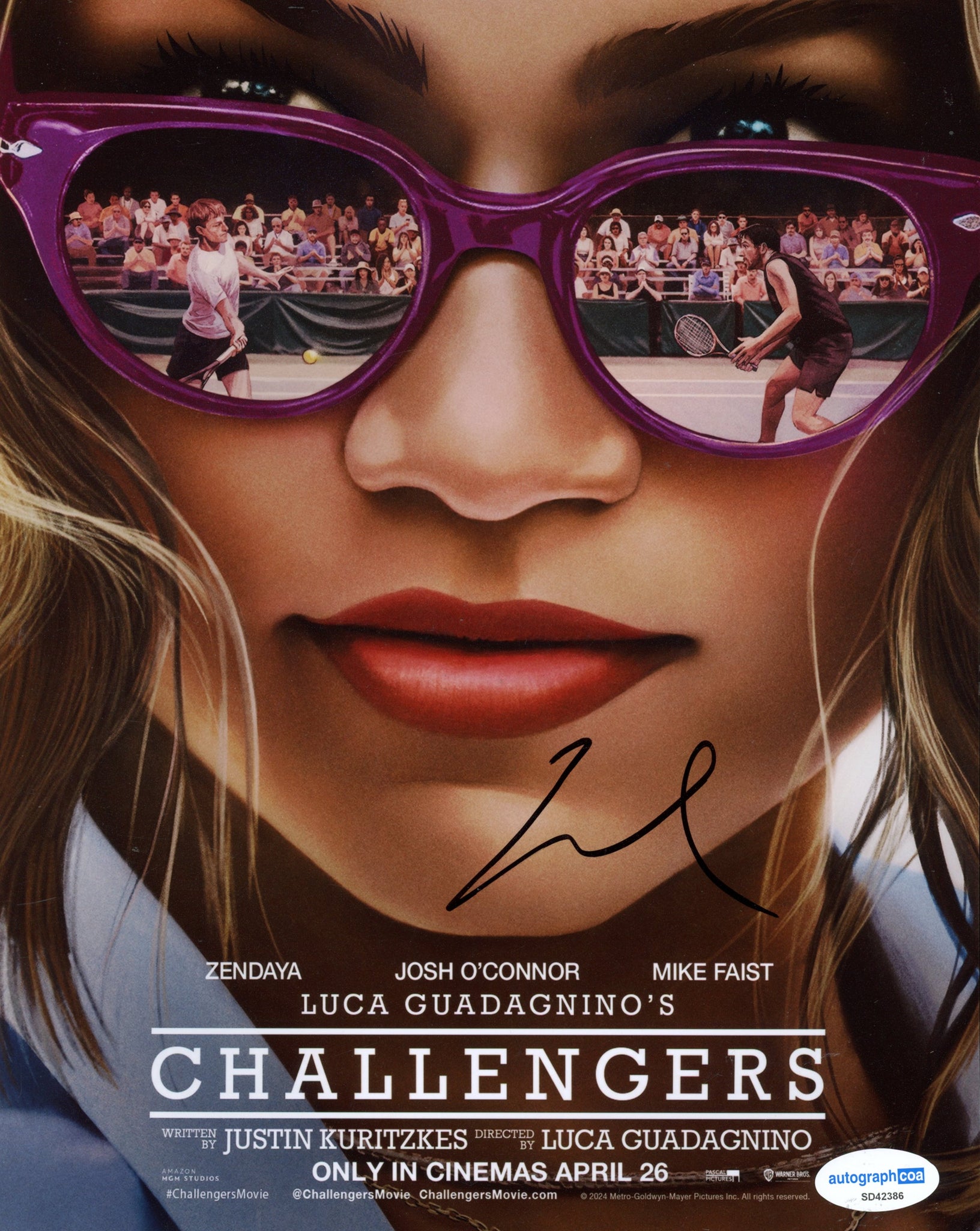 Luca Guadagnino Challengers Signed Autograph 8x10 Photo ACOA