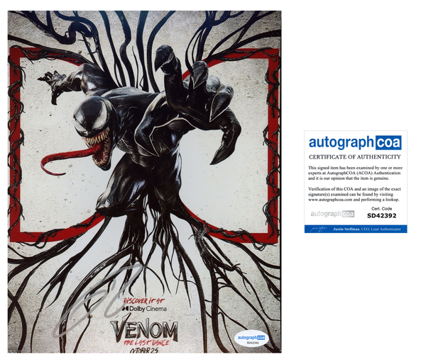 Tom Hardy Venom Signed Autograph 8x10 Photo ACOA