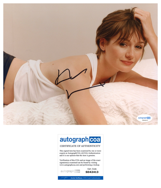 Emily Mortimer Sexy Signed Autograph 8x10 Photo ACOA