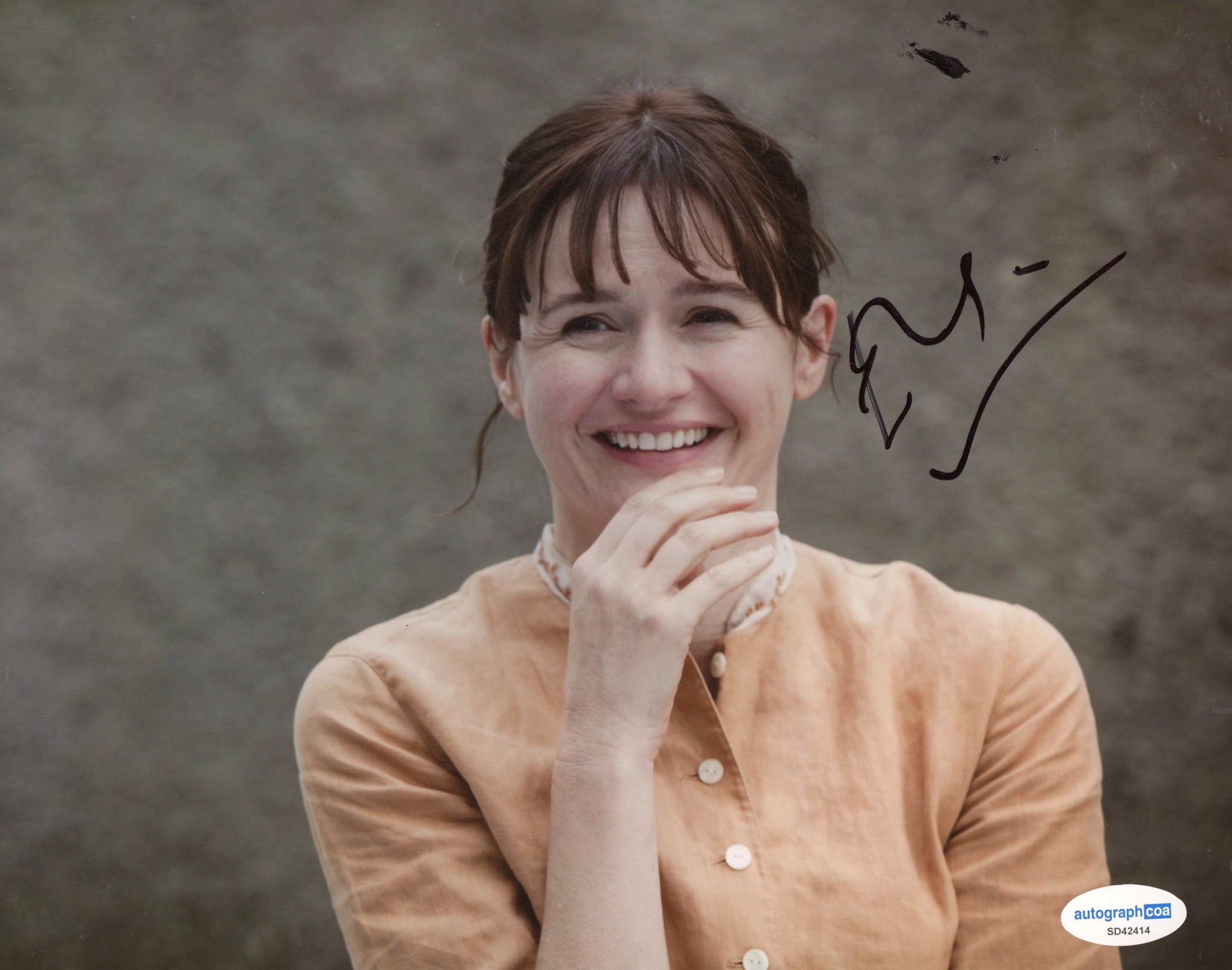 Emily Mortimer Sexy Signed Autograph 8x10 Photo ACOA