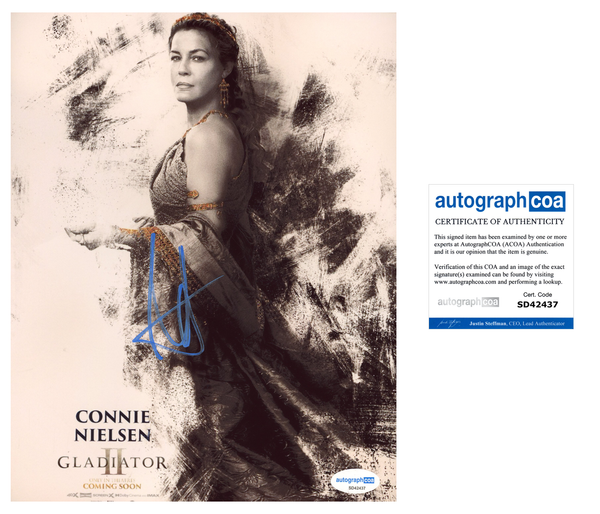 Connie Nielsen Gladiator Signed Autograph 8x10 Photo ACOA