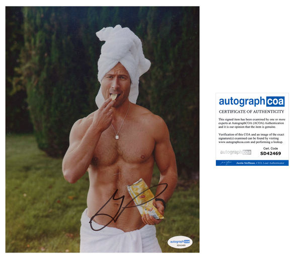 Glen Powell Top Gun Signed Autograph 8x10 Photo ACOA