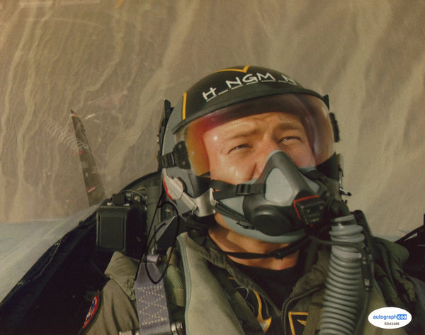 Glen Powell Top Gun Signed Autograph 8x10 Photo ACOA