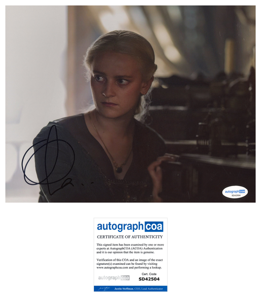 Phia Saban House of Dragon Signed Autograph 8x10 Photo ACOA