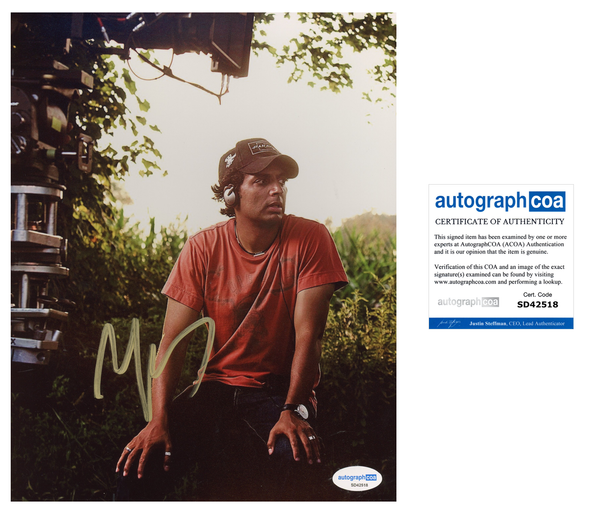 M Night Shyamalan Signs Autograph Signed Autograph 8x10 Photo ACOA