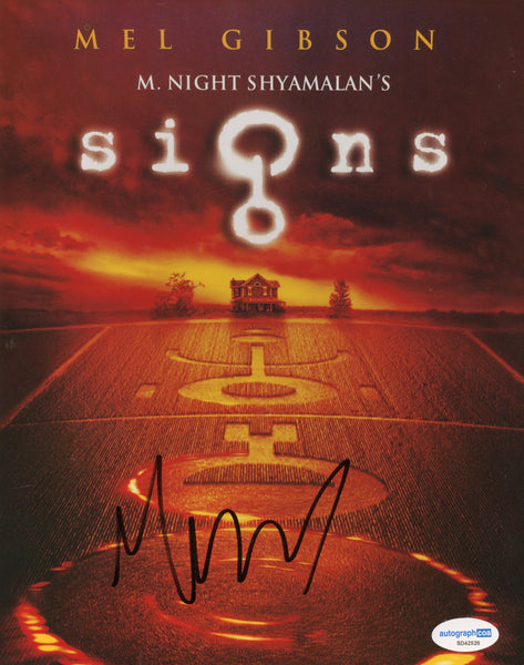 M Night Shyamalan Signs Autograph Signed Autograph 8x10 Photo ACOA