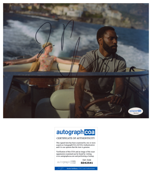 John David Washington Tenet Signed Autograph 8x10 Photo ACOA