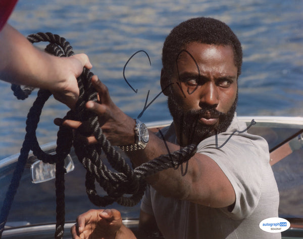 John David Washington Tenet Signed Autograph 8x10 Photo ACOA
