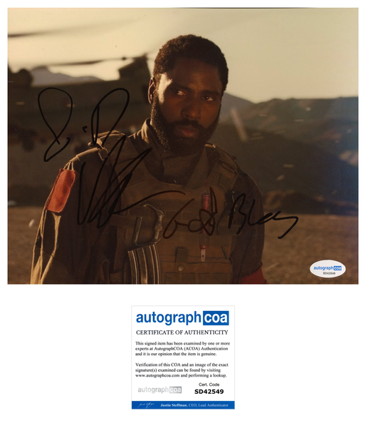 John David Washington Tenet Signed Autograph 8x10 Photo ACOA