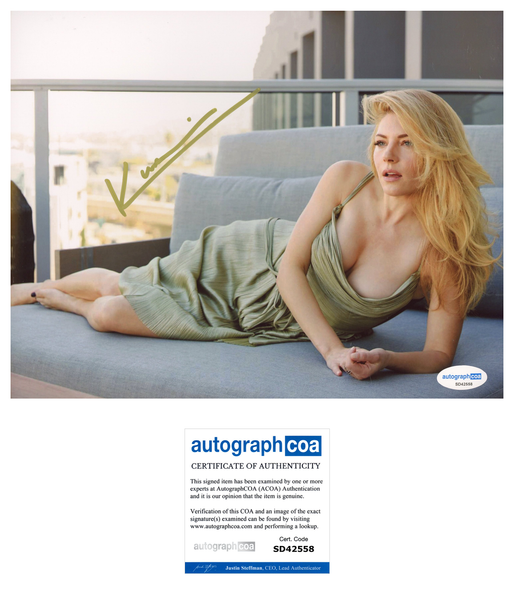 Kathryn Winnick Vikings Signed Autograph 8x10 Photo ACOA