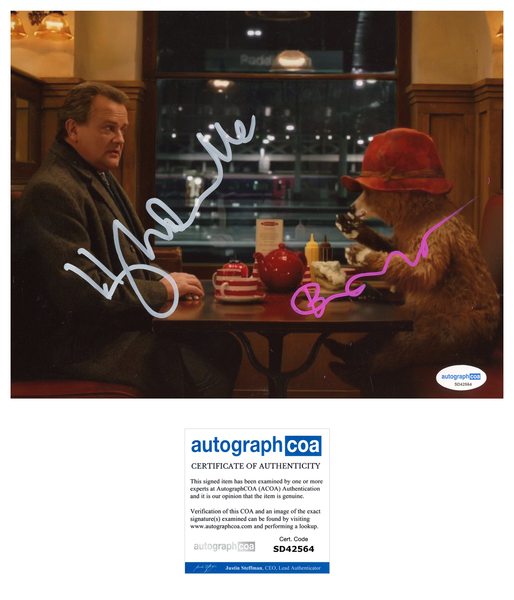 Ben Whishaw & Hugh Bonneville Paddington Signed Autograph 8x10 Photo ACOA