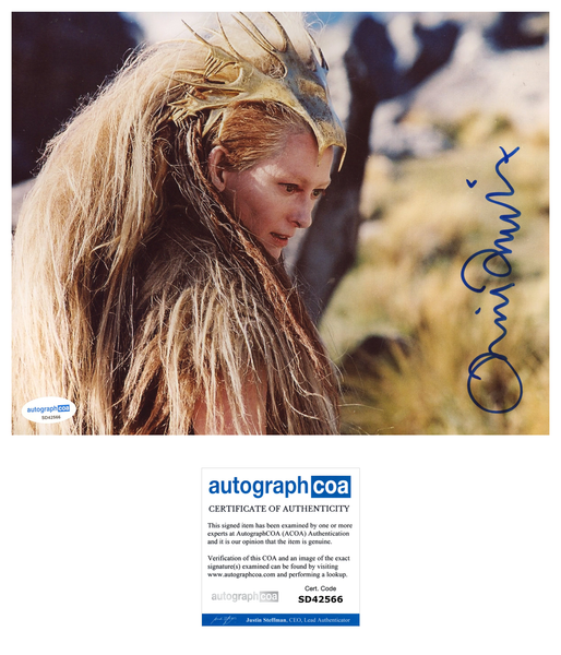 Tilda Swinton Chronicles of Narnia Signed Autograph 8x10 Photo ACOA