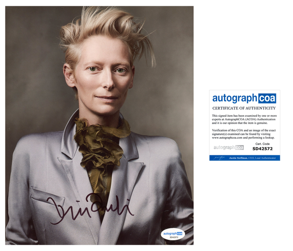 Tilda Swinton Doctor Strange Signed Autograph 8x10 Photo ACOA