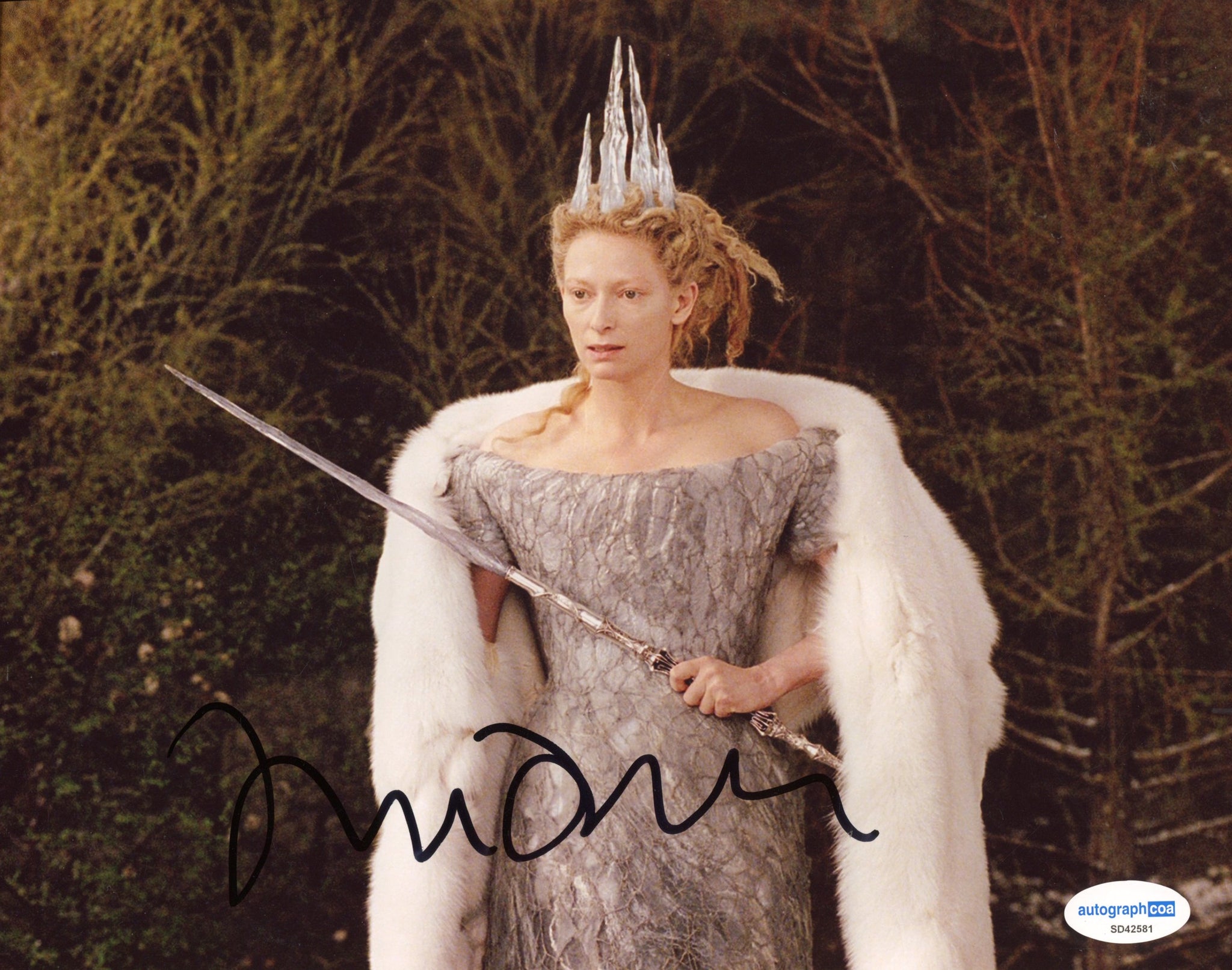 Tilda Swinton Chronicles of Narnia Signed Autograph 8x10 Photo ACOA