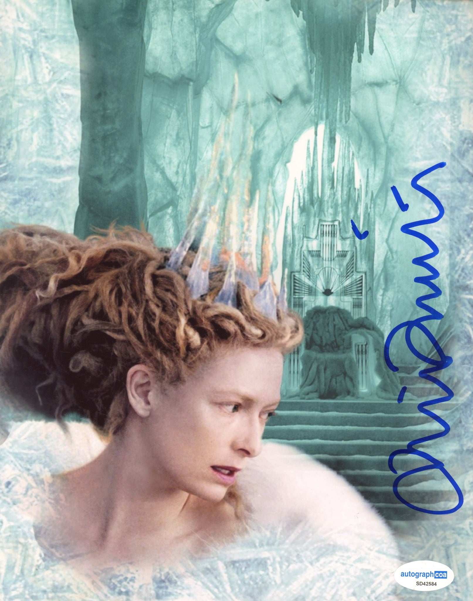 Tilda Swinton Chronicles of Narnia Signed Autograph 8x10 Photo ACOA