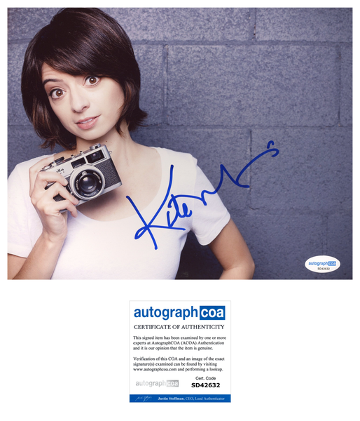 Kate Micucci Sexy Signed Autograph 8x10 Photo ACOA