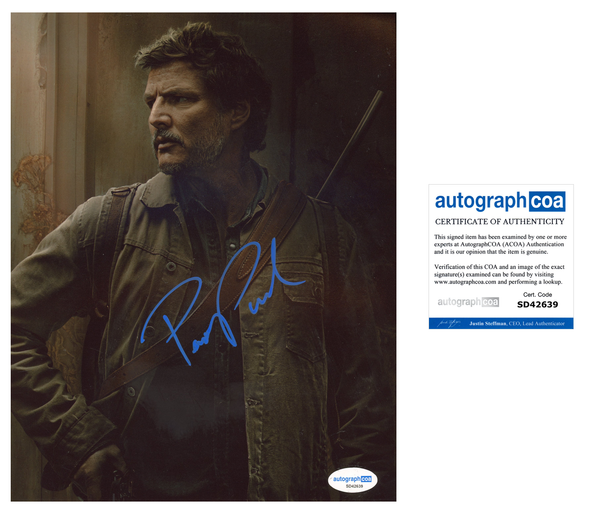 Pedro Pascal Last of Us Signed Autograph 8x10 Photo ACOA