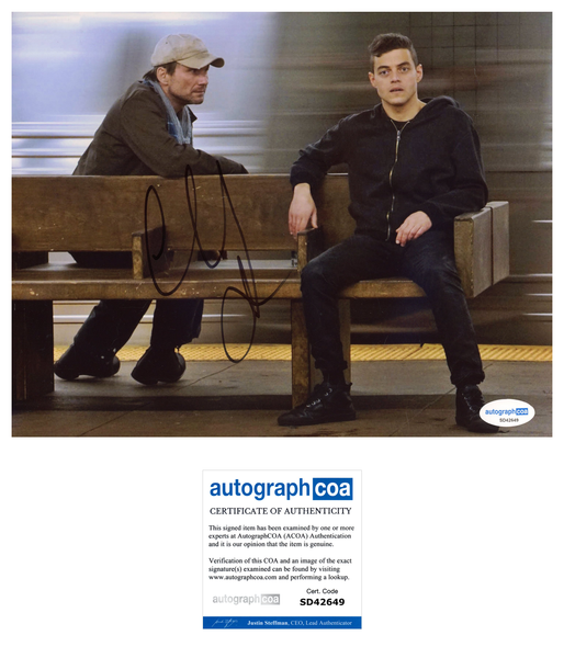 Christian Slater Mr Robot Signed Autograph 8x10 Photo ACOA