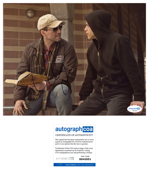 Christian Slater Mr Robot Signed Autograph 8x10 Photo ACOA