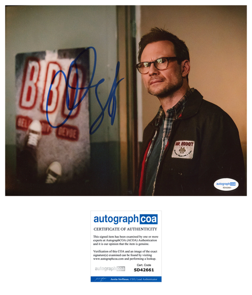 Christian Slater Mr Robot Signed Autograph 8x10 Photo ACOA