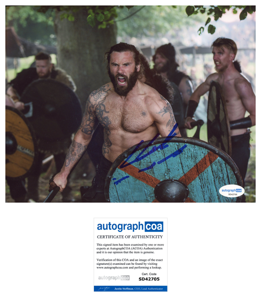 Clive Standen Vikings Signed Autograph 8x10 Photo ACOA