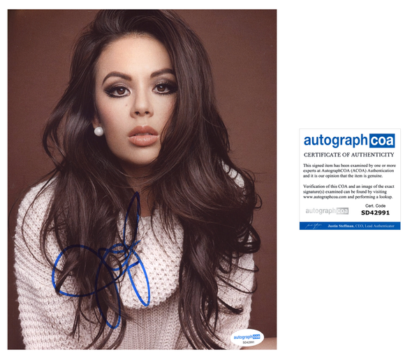 Janel Parrish Sexy Signed Autograph 8x10 Photo ACOA