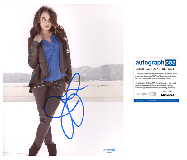 Janel Parrish Sexy Signed Autograph 8x10 Photo ACOA