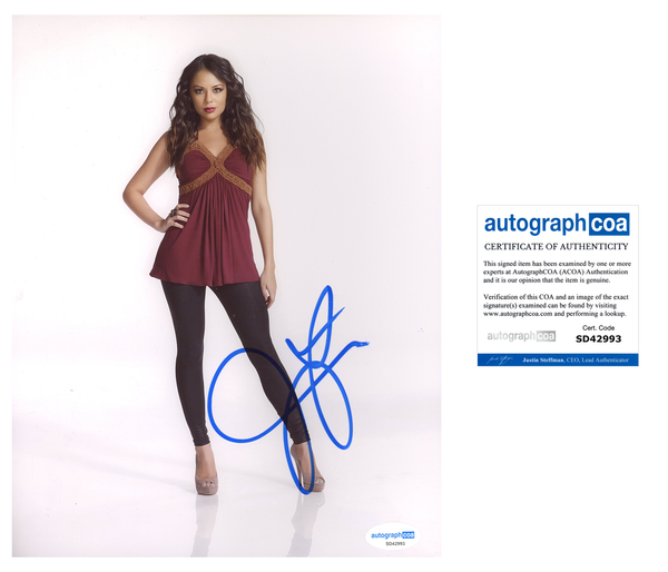 Janel Parrish Sexy Signed Autograph 8x10 Photo ACOA
