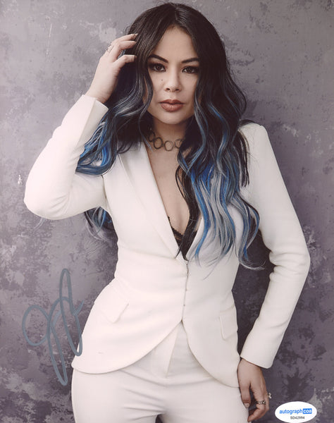 Janel Parrish Sexy Signed Autograph 8x10 Photo ACOA