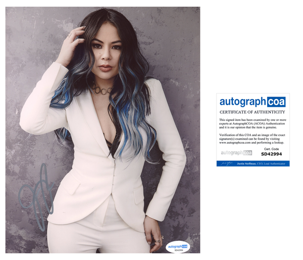 Janel Parrish Sexy Signed Autograph 8x10 Photo ACOA