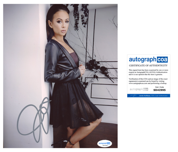 Janel Parrish Sexy Signed Autograph 8x10 Photo ACOA