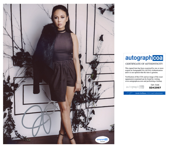 Janel Parrish Sexy Signed Autograph 8x10 Photo ACOA