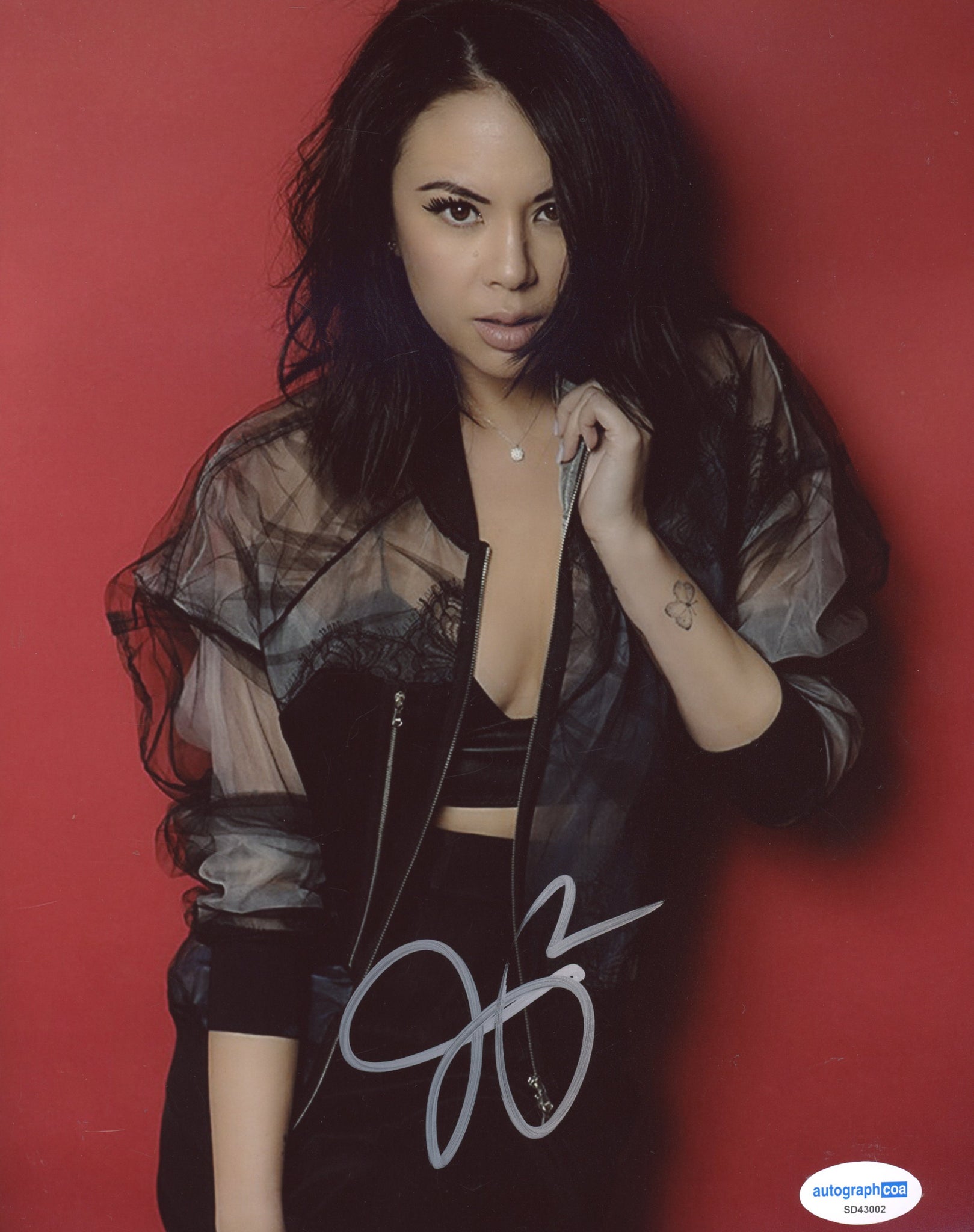 Janel Parrish Sexy Signed Autograph 8x10 Photo ACOA