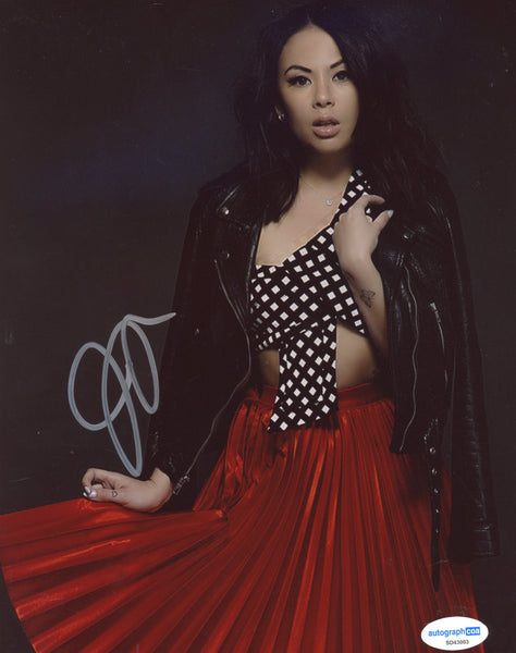 Janel Parrish Sexy Signed Autograph 8x10 Photo ACOA