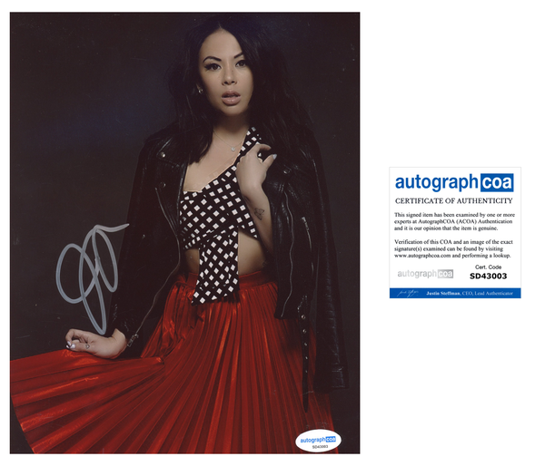 Janel Parrish Sexy Signed Autograph 8x10 Photo ACOA