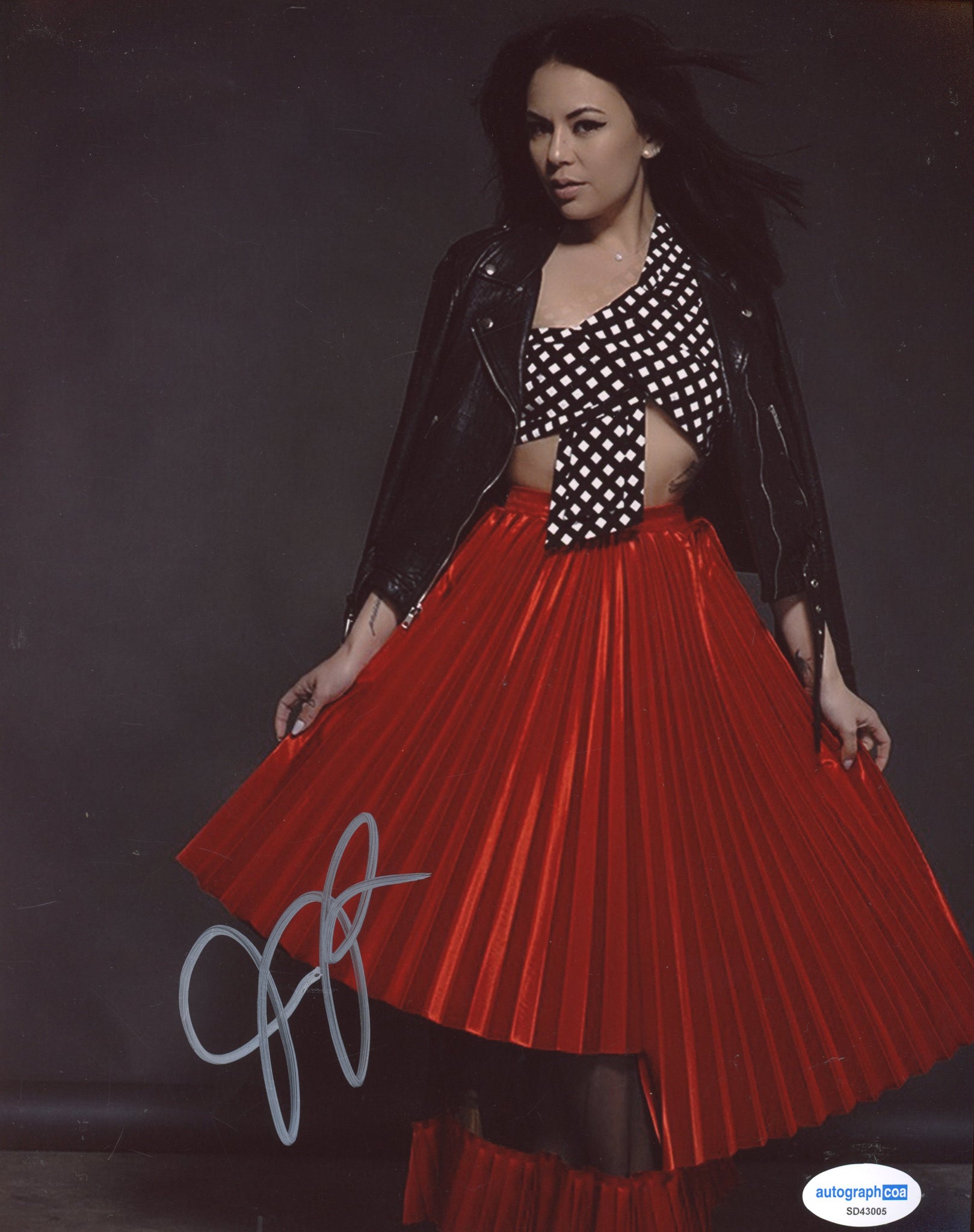 Janel Parrish Sexy Signed Autograph 8x10 Photo ACOA