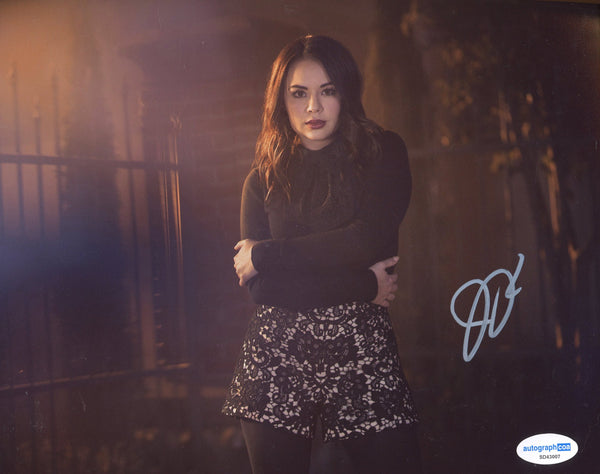 Janel Parrish Sexy Signed Autograph 8x10 Photo ACOA