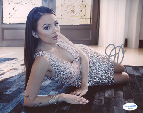 Janel Parrish Sexy Signed Autograph 8x10 Photo ACOA