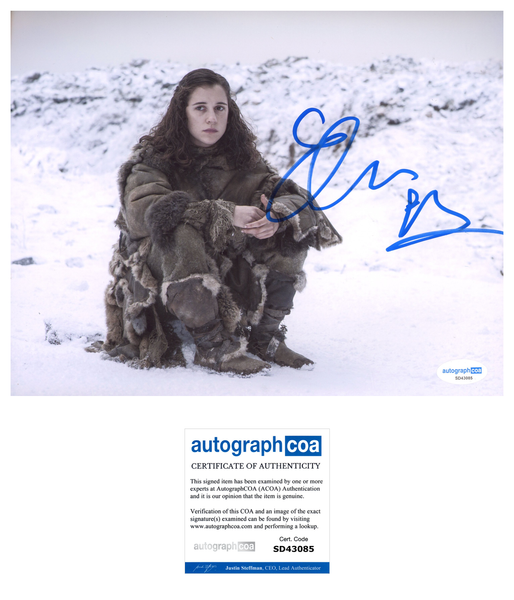 Ellie Kendrick Game of Thrones Signed Autograph 8x10 Photo ACOA
