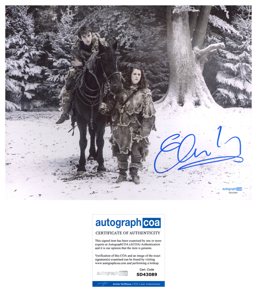 Ellie Kendrick Game of Thrones Signed Autograph 8x10 Photo ACOA