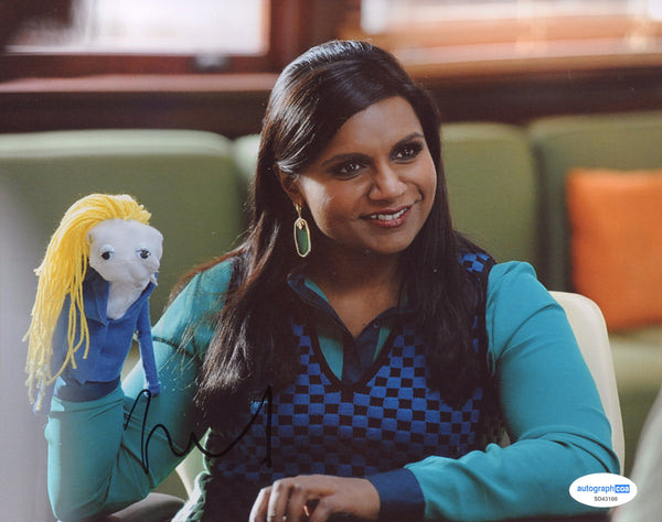 Mindy Kaling The Office Signed Autograph 8x10 Photo ACOA