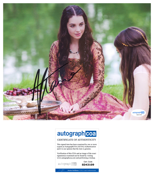 Adelaide Kane Reign Signed Autograph 8x10 Photo ACOA