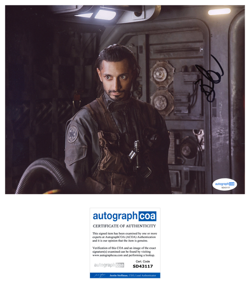 Riz Ahmed Rogue One Signed Autograph 8x10 Photo ACOA - Outlaw Hobbies Authentic Autographs