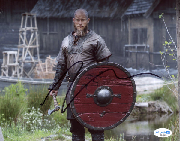 Travis Fimmel Vikings Signed Autograph 8x10 Photo ACOA