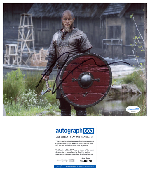 Travis Fimmel Vikings Signed Autograph 8x10 Photo ACOA
