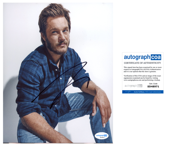 Travis Fimmel Vikings Signed Autograph 8x10 Photo ACOA