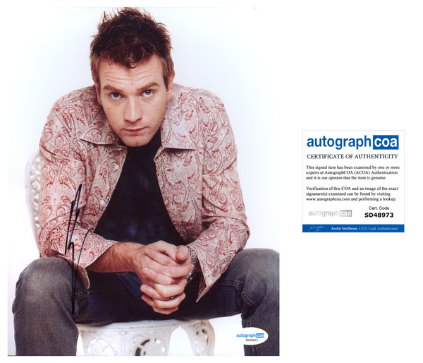 Ewan McGregor Signed Autograph 8x10 Photo ACOA