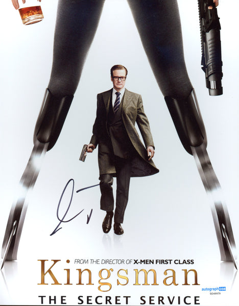 Colin Firth Kingsman Signed Autograph 8x10 Photo ACOA