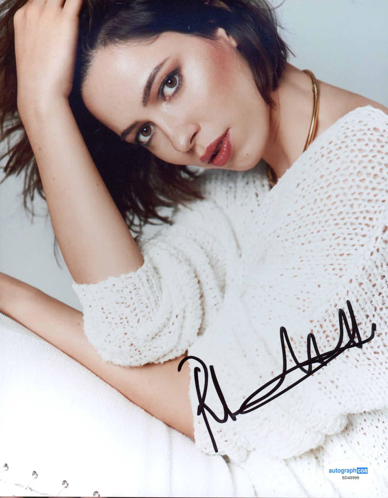 Rebecca Hall Sexy Signed Autograph 8x10 Photo ACOA