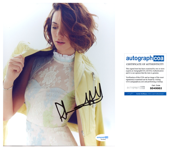 Rebecca Hall Sexy Signed Autograph 8x10 Photo ACOA